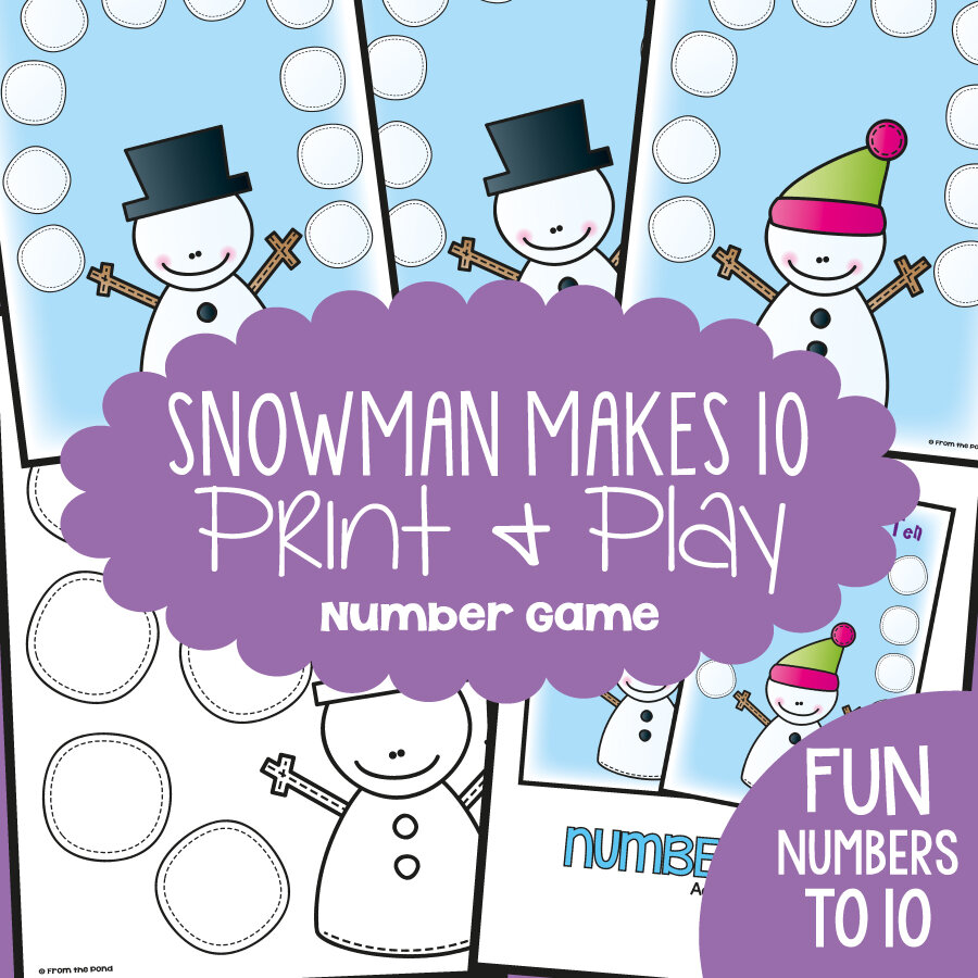 Snowman Math Game