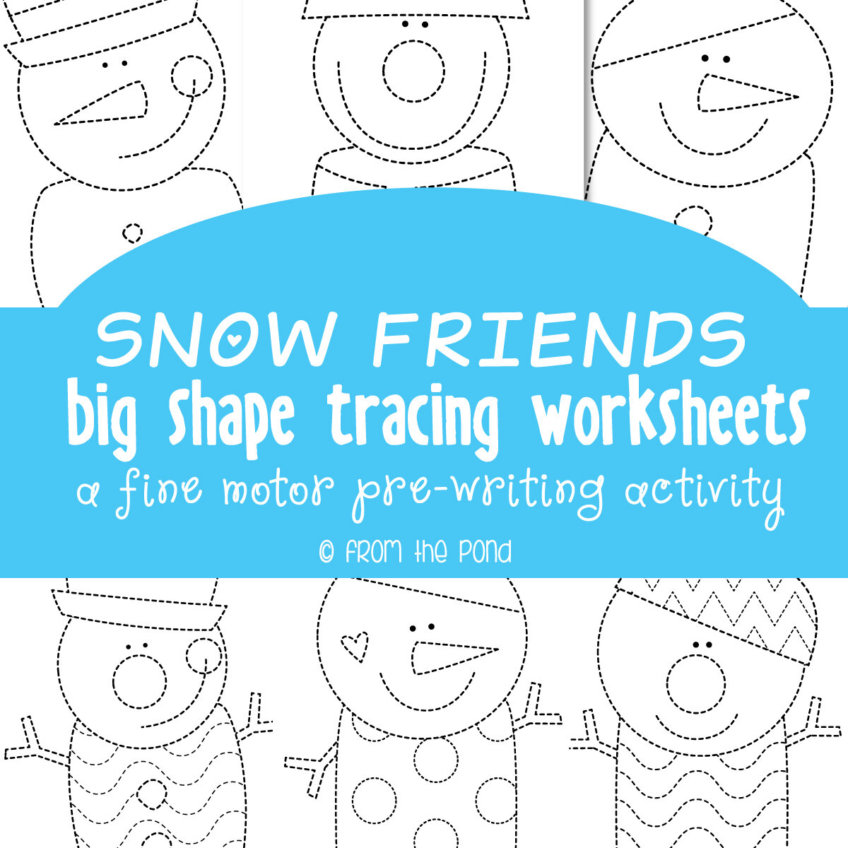 Snowman Tracing Pages