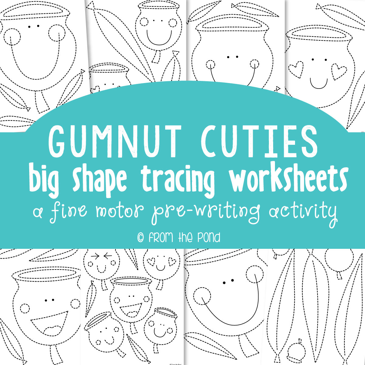 Gumnut Cutie Tracing Pages