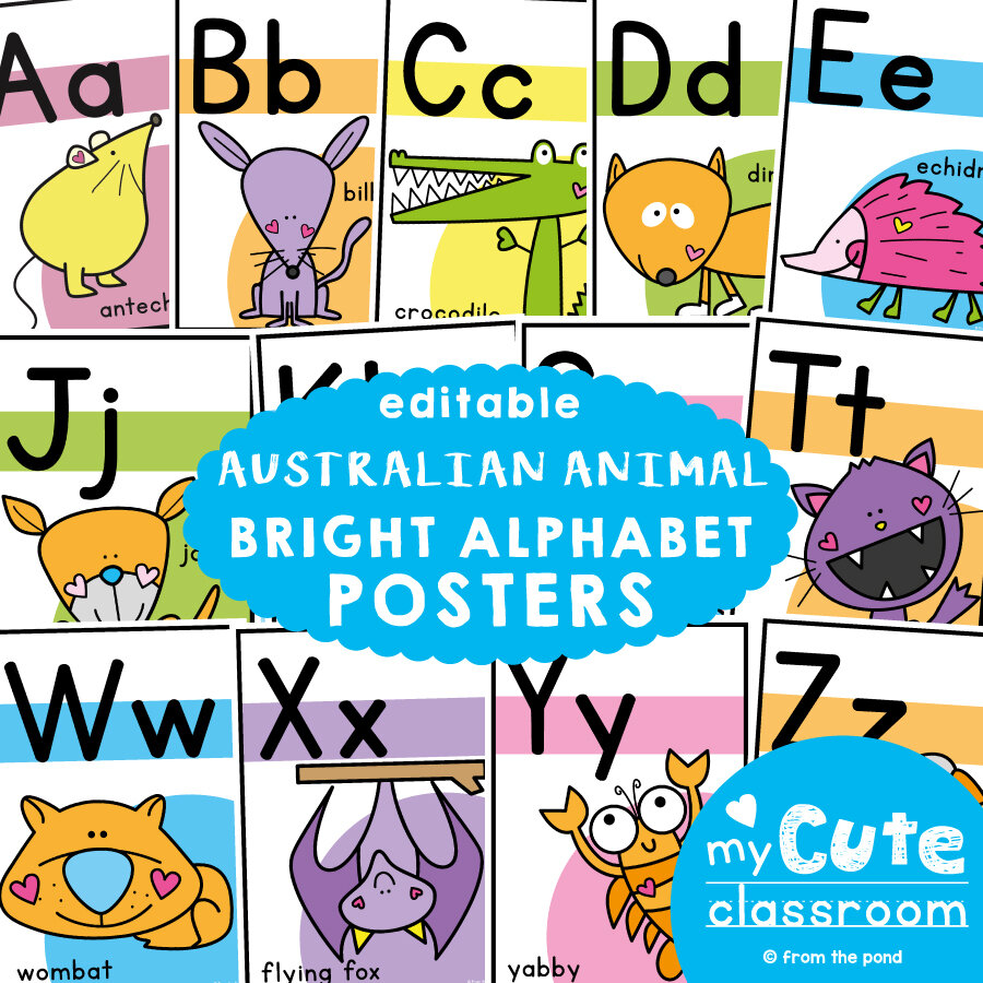 Australian Animal Alphabet Posters