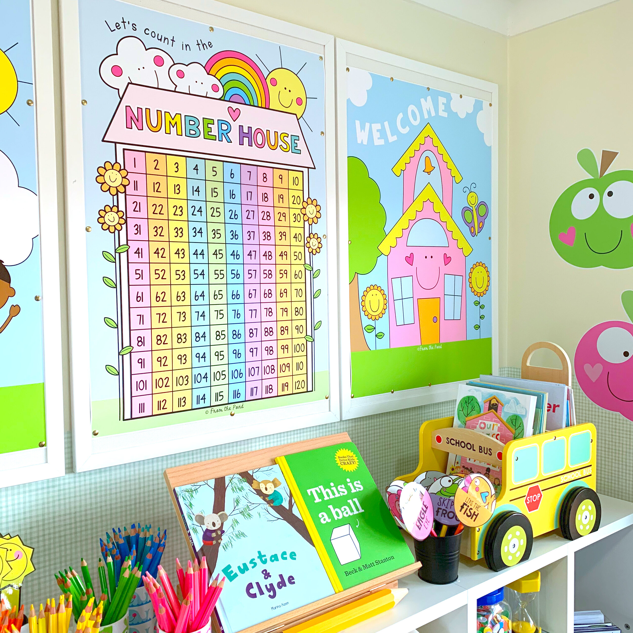 Number House Wall Poster