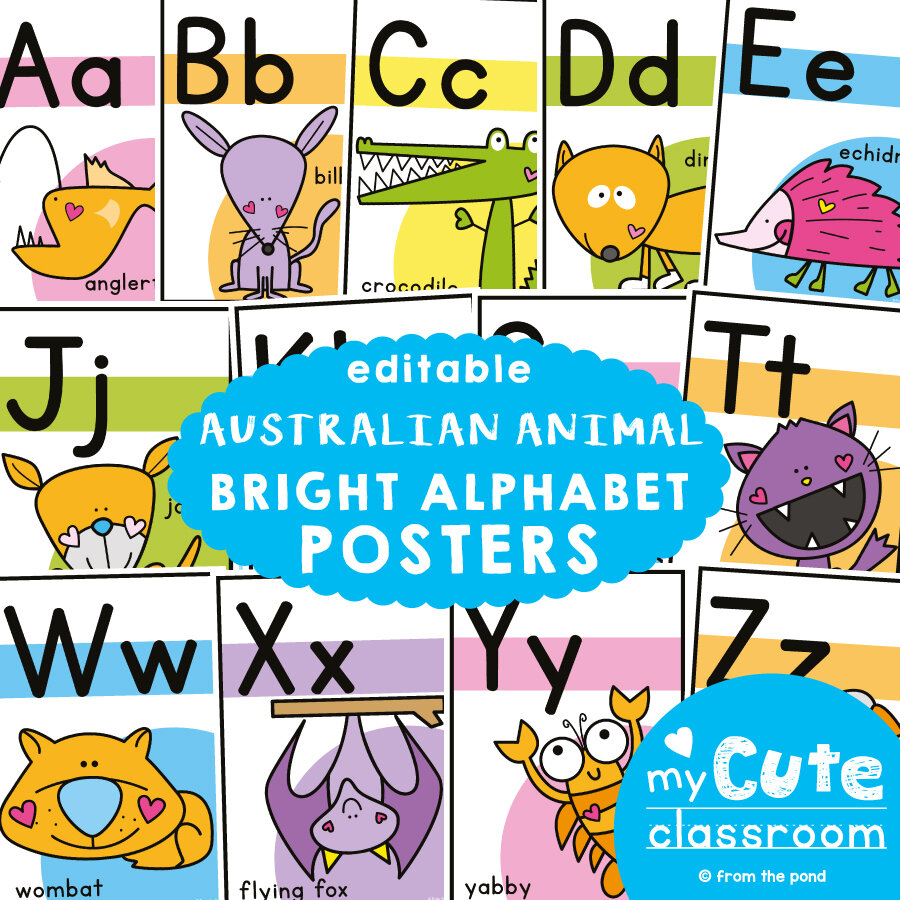 Australian Animal Bright Alphabet