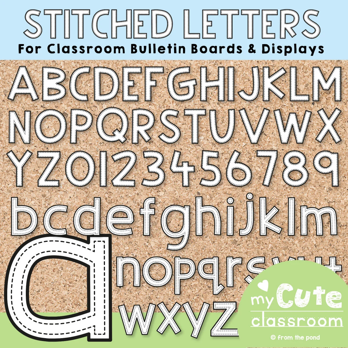 bulletin board letters for the classroom just print and display from the pond