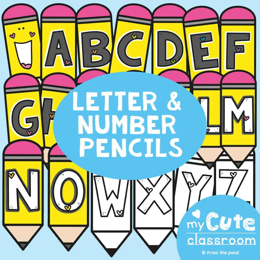 Bulletin board letters for the classroom - just print and display! — From the Pond bulletin-board-letters-for-the-classroom-just-print-and-display-from-the-pond