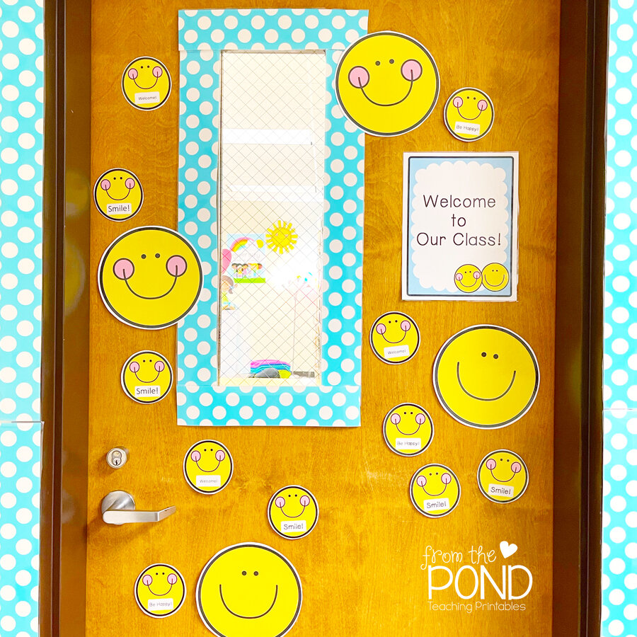 Happy Face Classroom Door