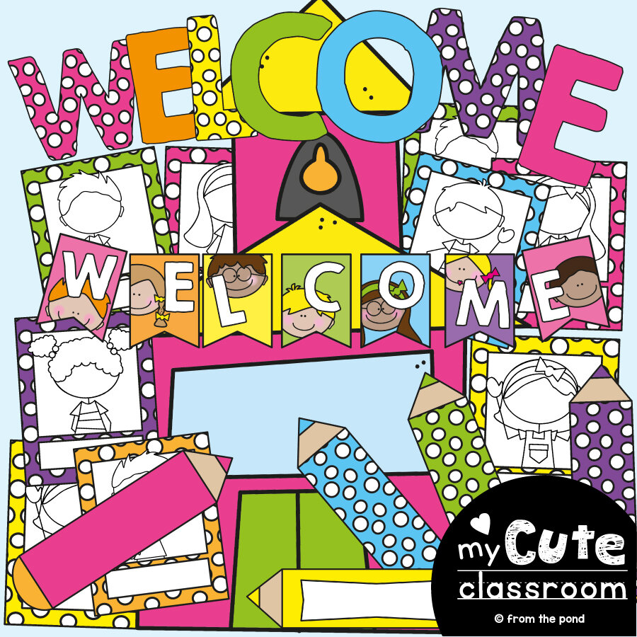 Cute Kids &amp; Schoolhouse Welcome