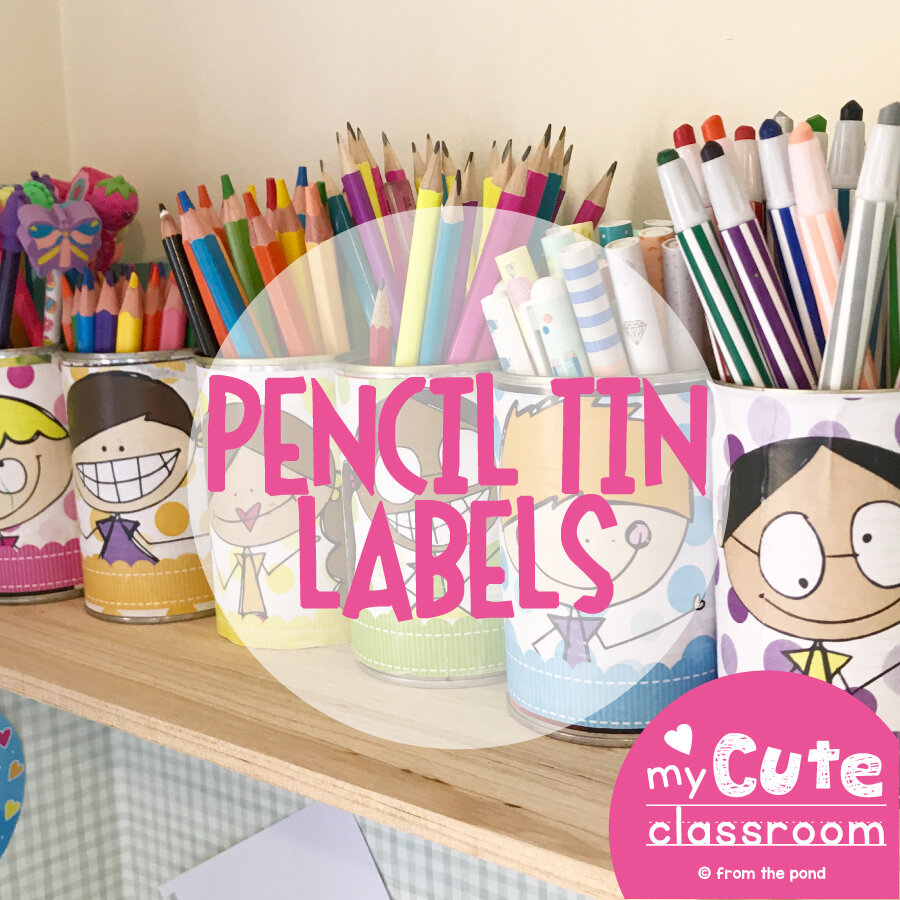 Pencil Tin Labels