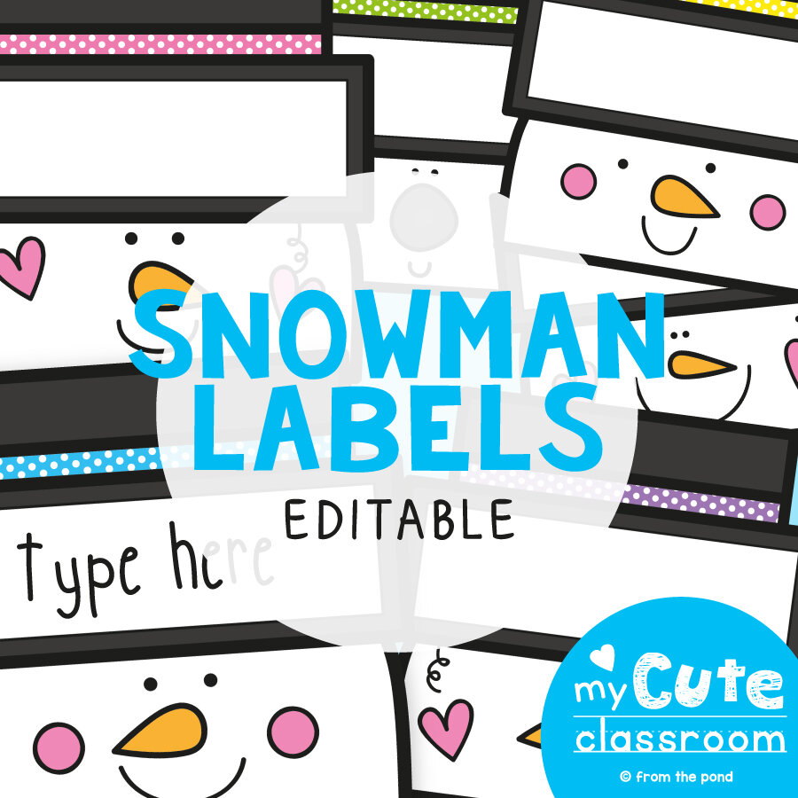 Snowman Labels