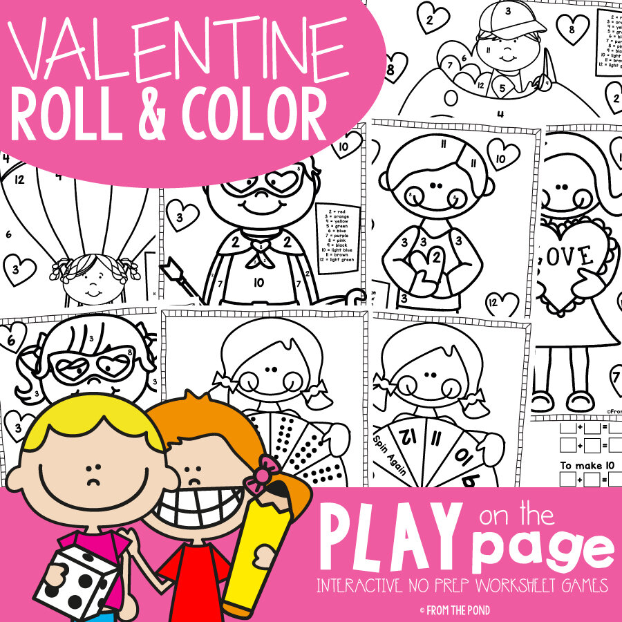 Valentine's Day Roll and Color