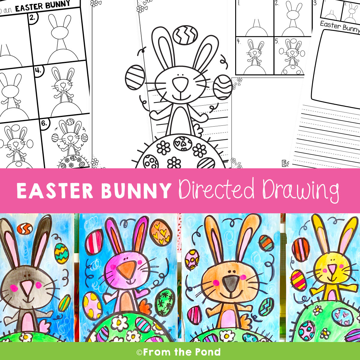 Easter Bunny Directed Drawing 
