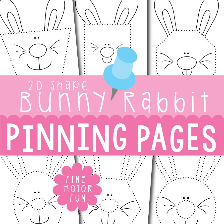 Bunny Shape Pinning Pages