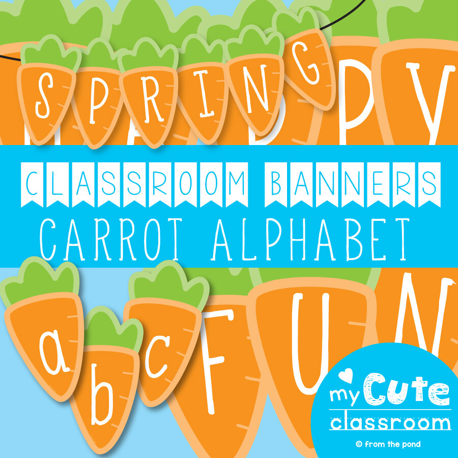 Carrot Alphabet Banner