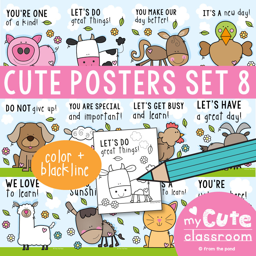 Cute Posters Set 8