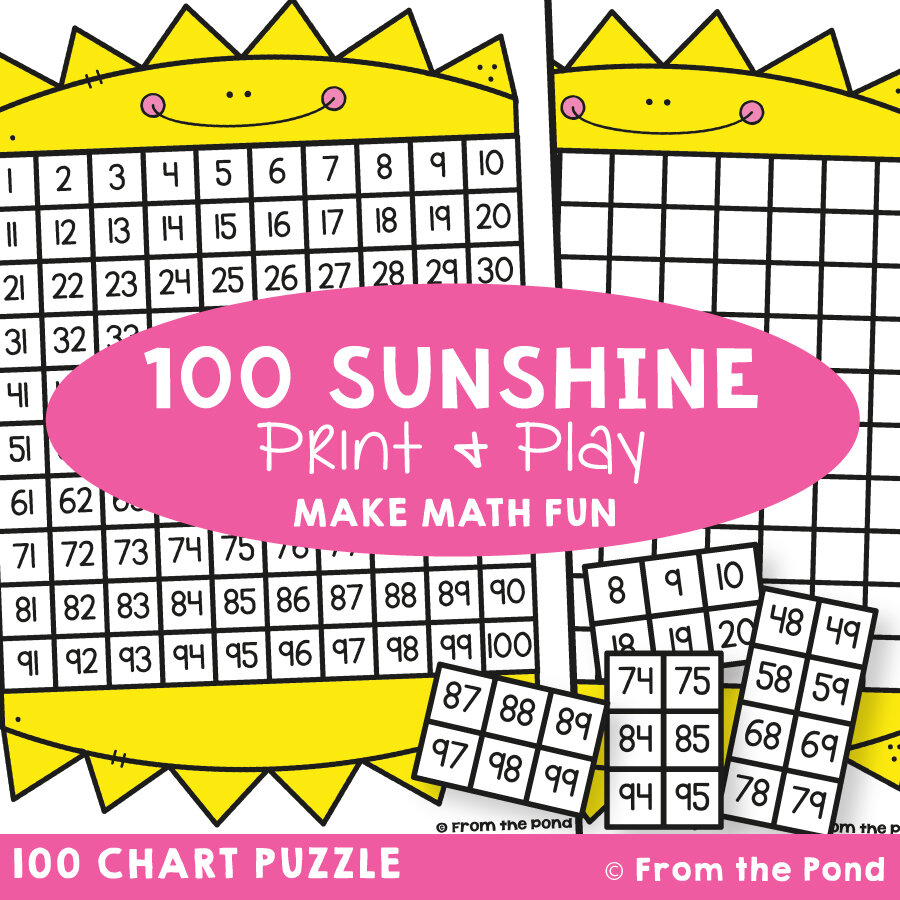 Sun 100 Chart Puzzle