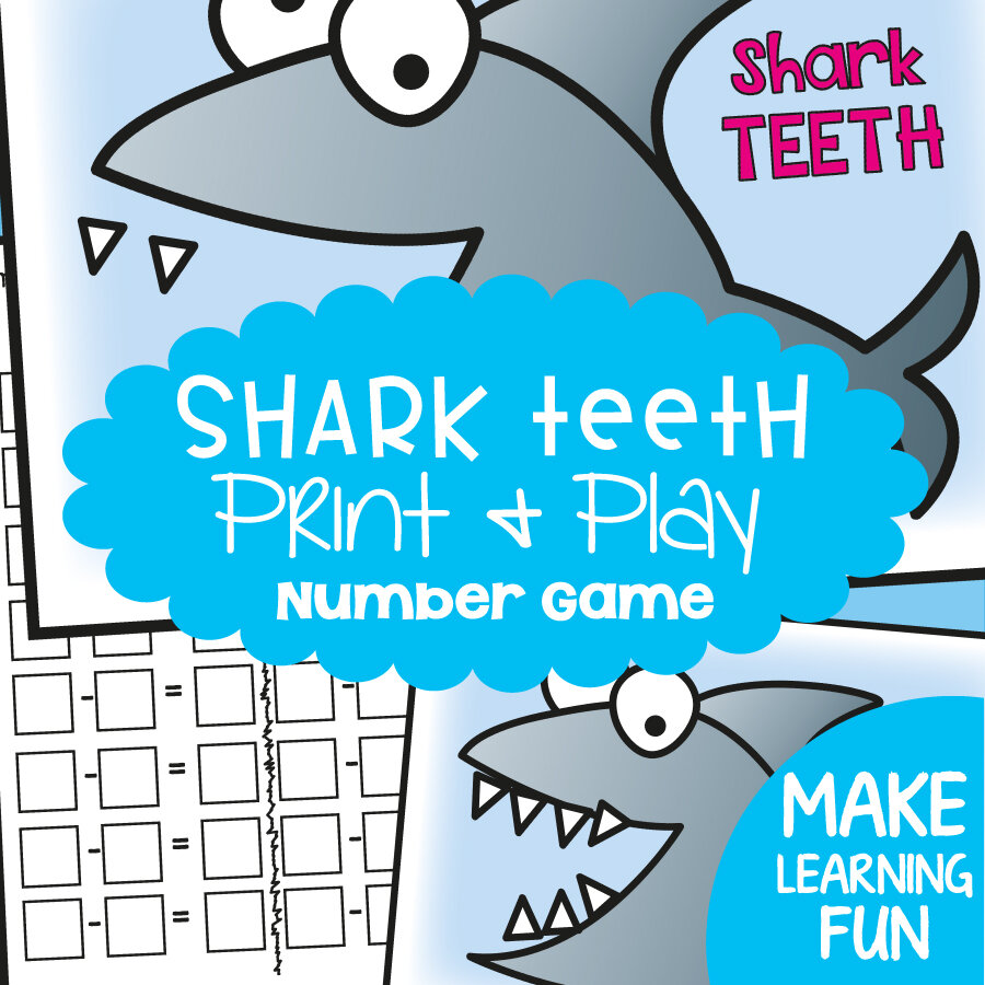 Shark Teeth Addition Game