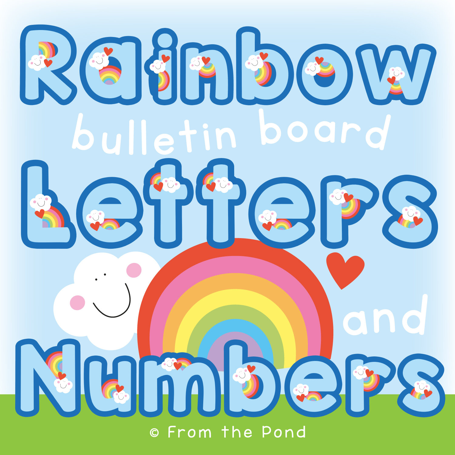 Rainbow Letters and Numbers