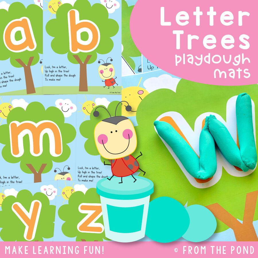 Alphabet Play Dough Mats