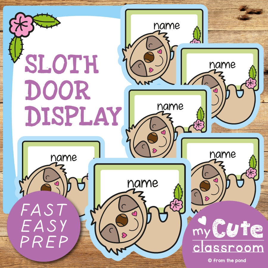 Sloth Door Display