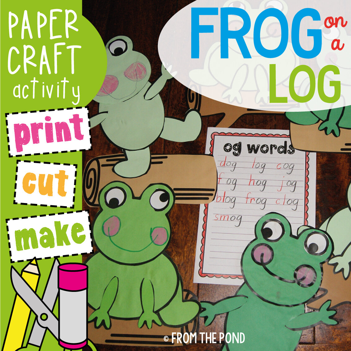 Frog on a Log Craft