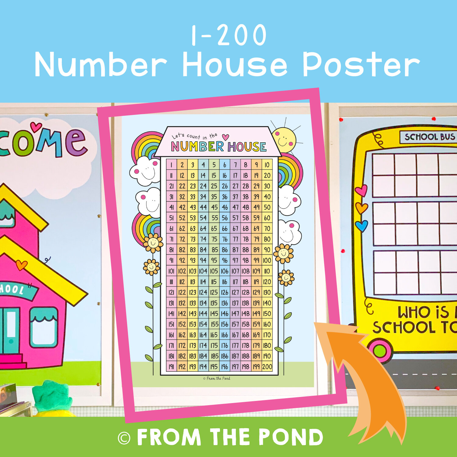 200 Number House Chart