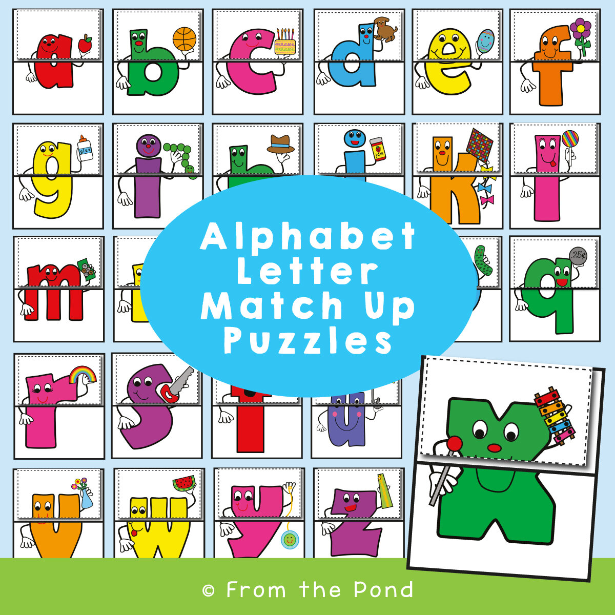 Letter Match Up Puzzles