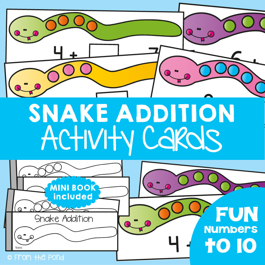 Snake Addition Cards