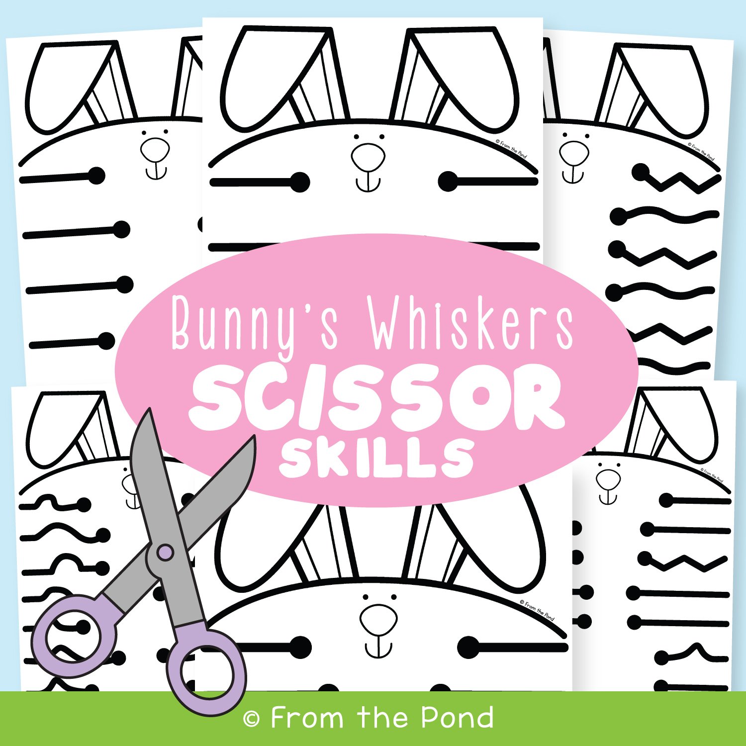 Giant Cut and Reveal {Scissor Skills Practice} • Little Pine Learners