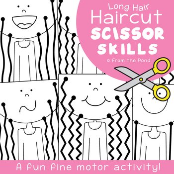Giant Cut and Reveal {Scissor Skills Practice} • Little Pine Learners