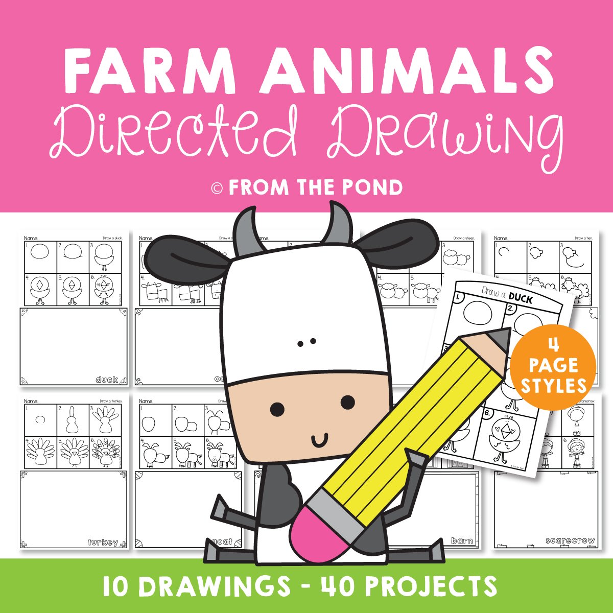 Farm Animal Drawings