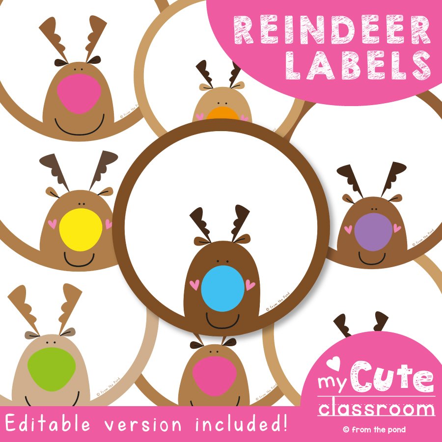 Reindeer Labels