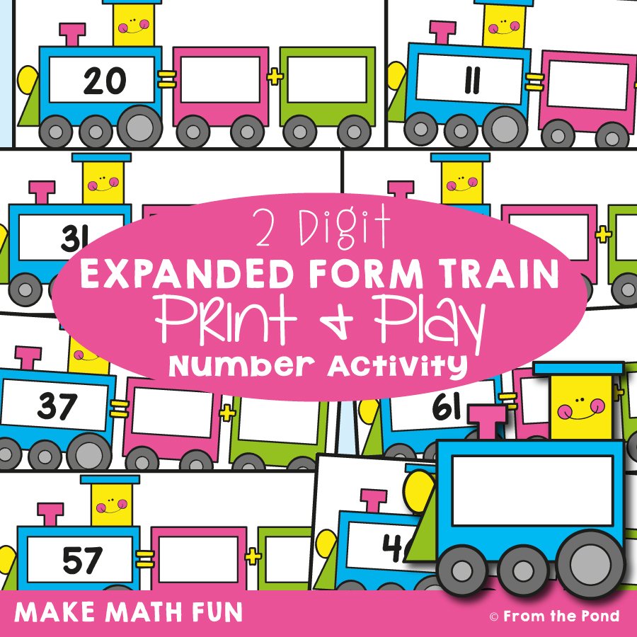 Expanded Form Number Train