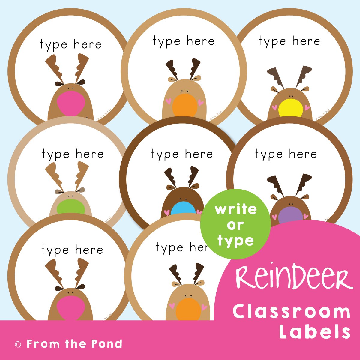 Reindeer Labels