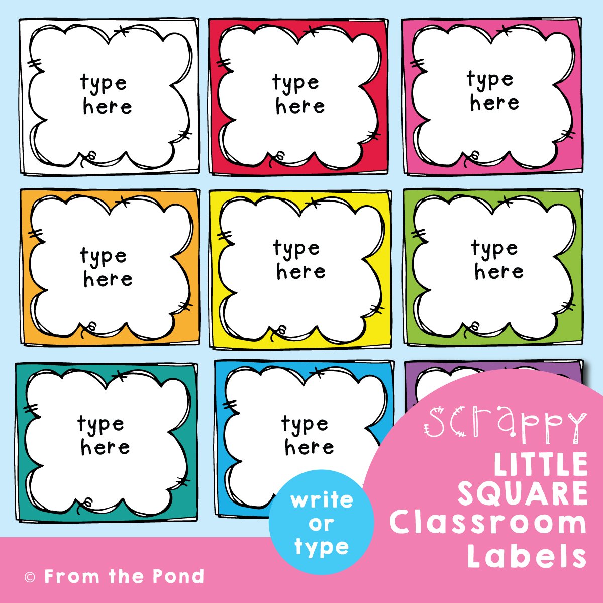 Square Classroom Labels