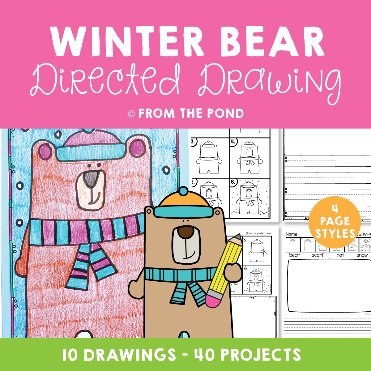 Winter Bear Drawing