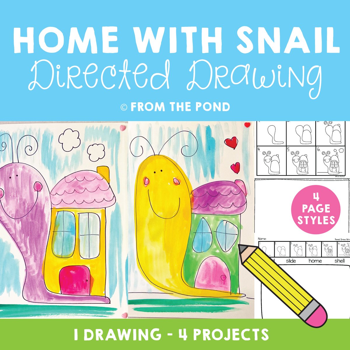 Snail Home Drawing