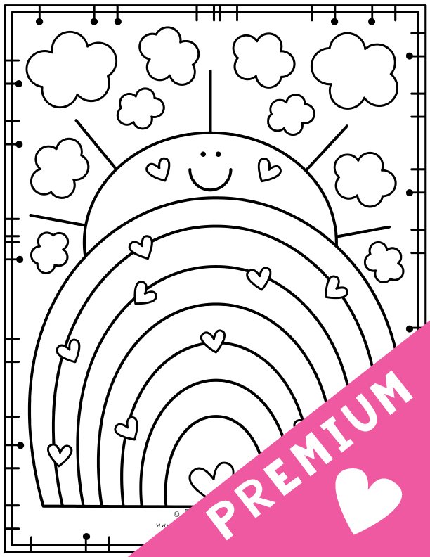 Rainbow Coloring Pages