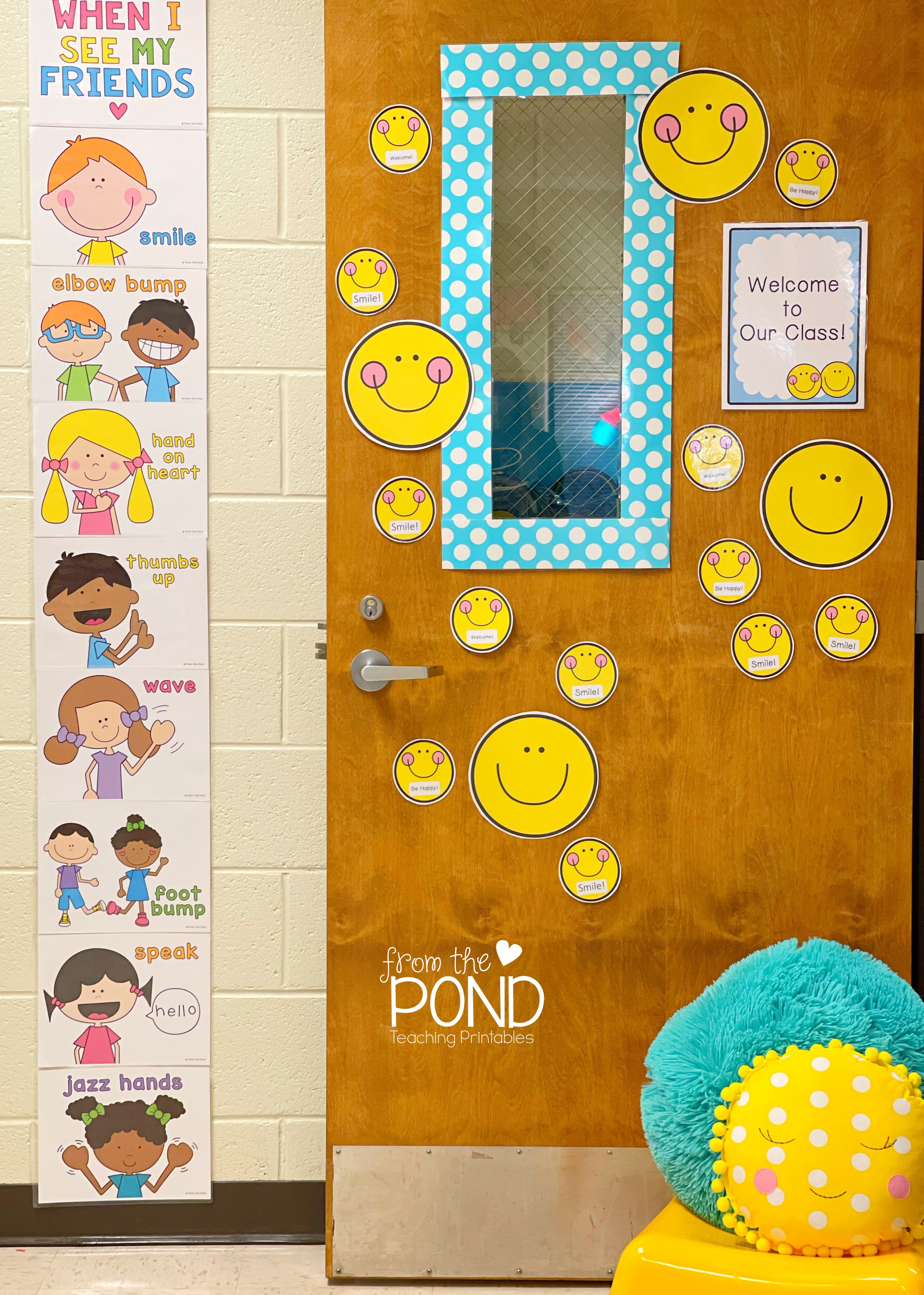 Classroom Door Decorations And Displays To Make Creating A Cute Welcoming  Classroom A Breeze! — From The Pond