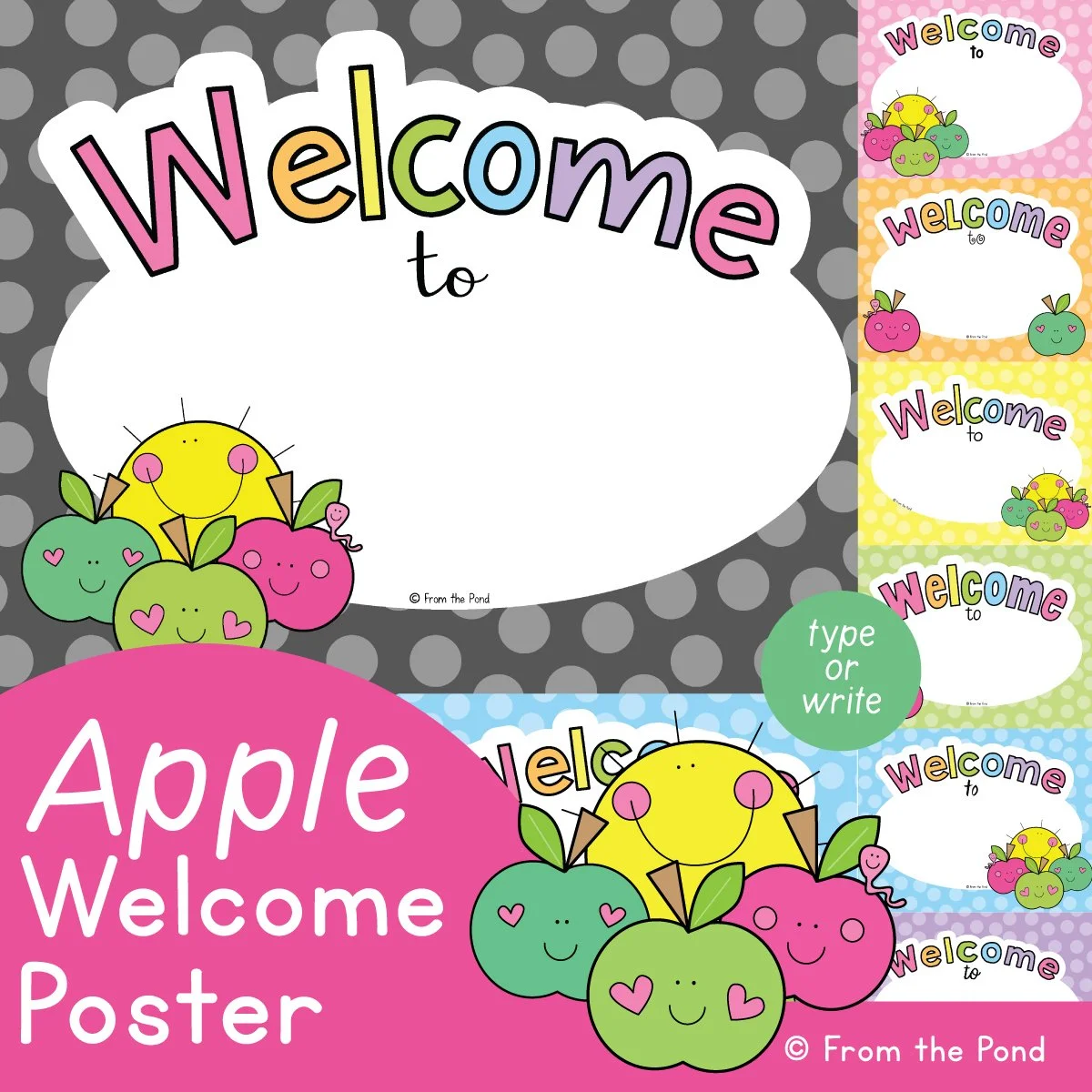 Classroom Welcome Displays From The Pond