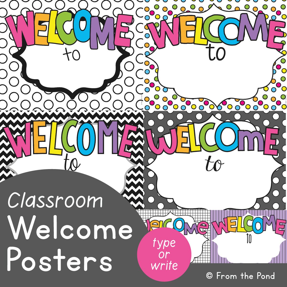 Huge blockposter to welcome students!  Welcome students, Classroom signs,  Student