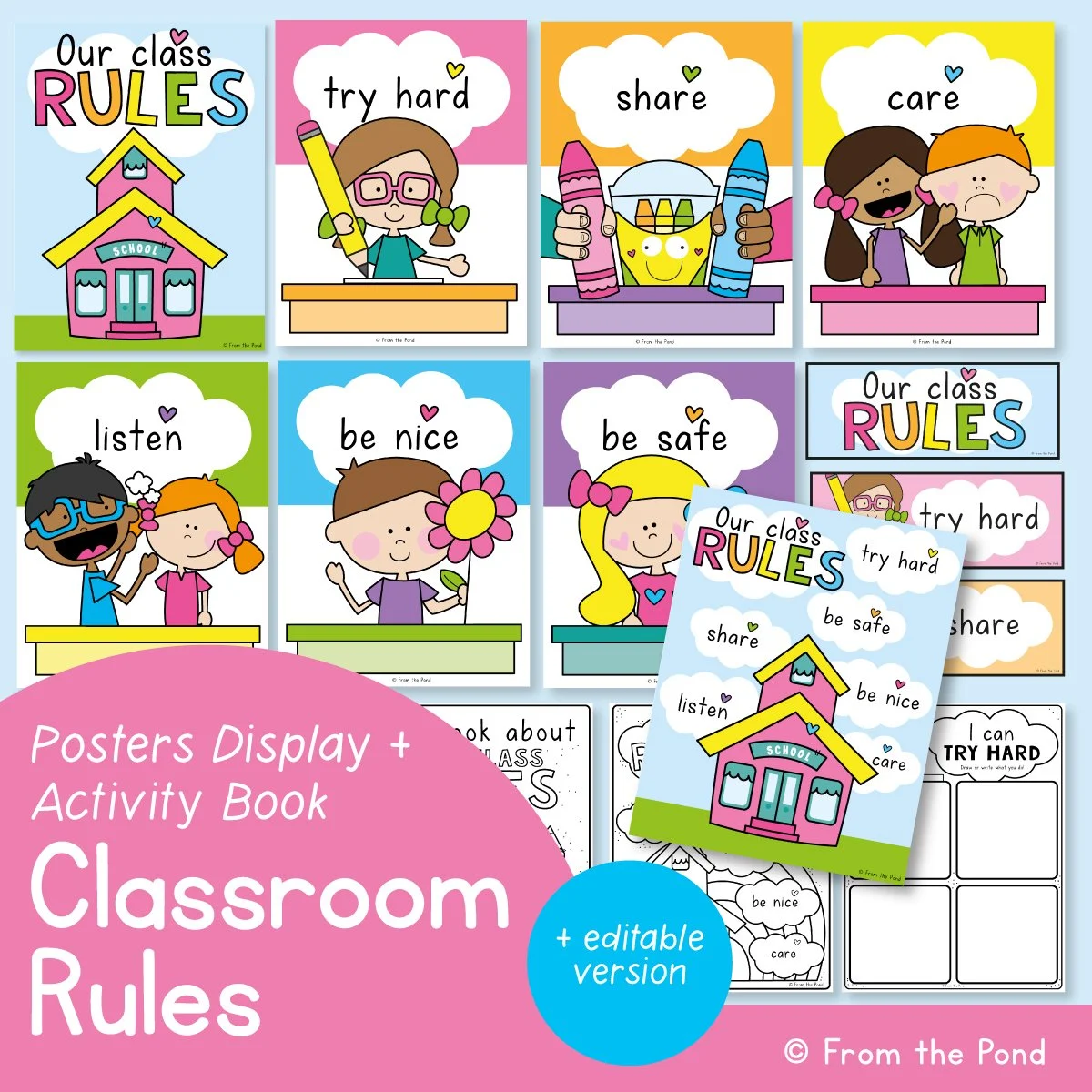 Printable Classroom Decor And Decorations For Happy Child Focused Printable Classroom Decor And Decorations For Happy Child Focused