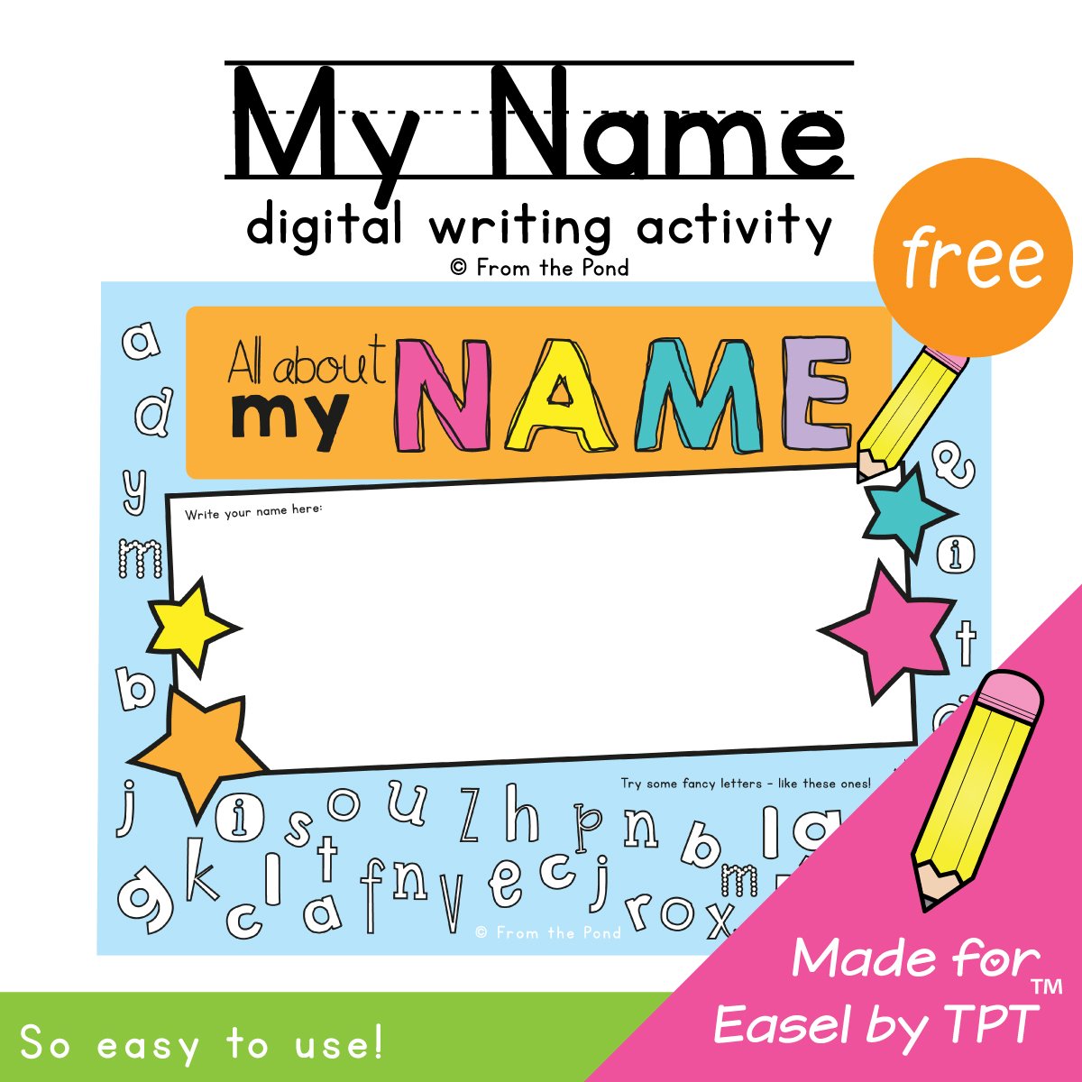 Digital My Name Activity