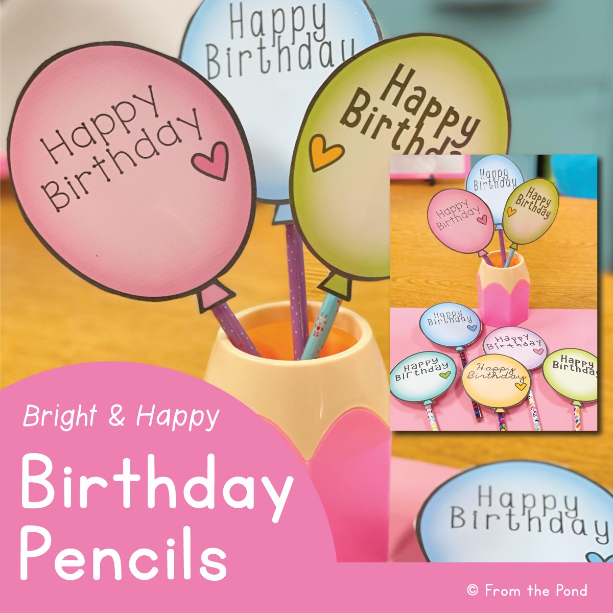 Birthday Pencil Toppers