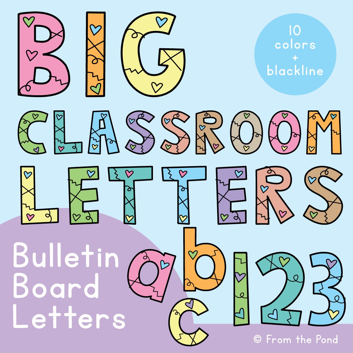 Bulletin Board Letters For The Classroom Just Print And Display 