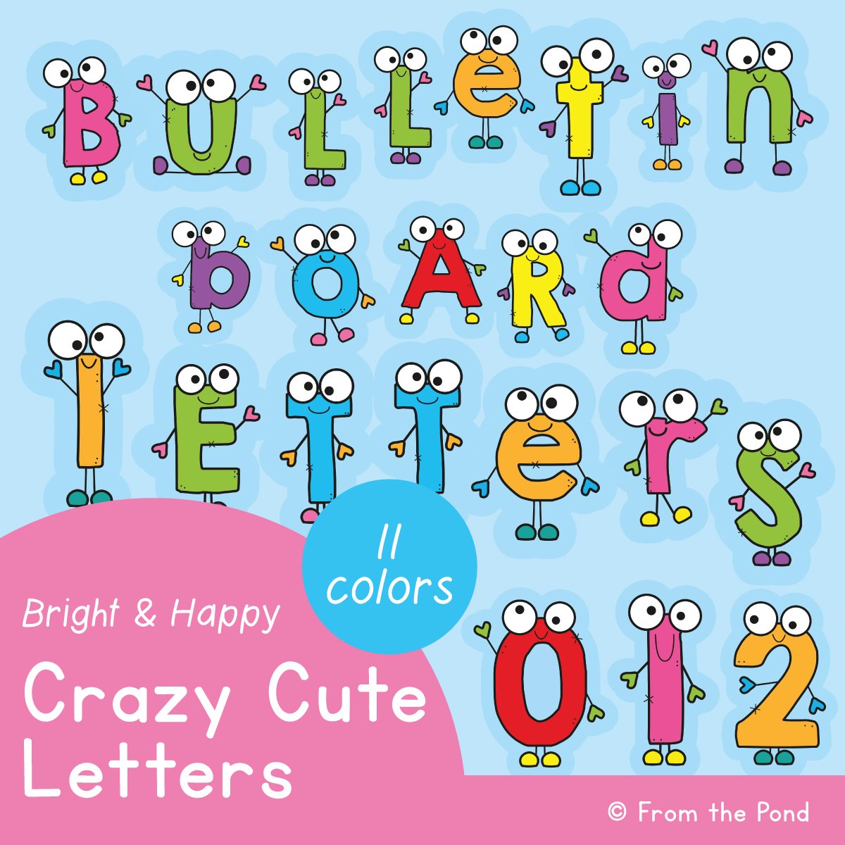English for Kids Step by Step: Bulletin Board Letters and Numbers