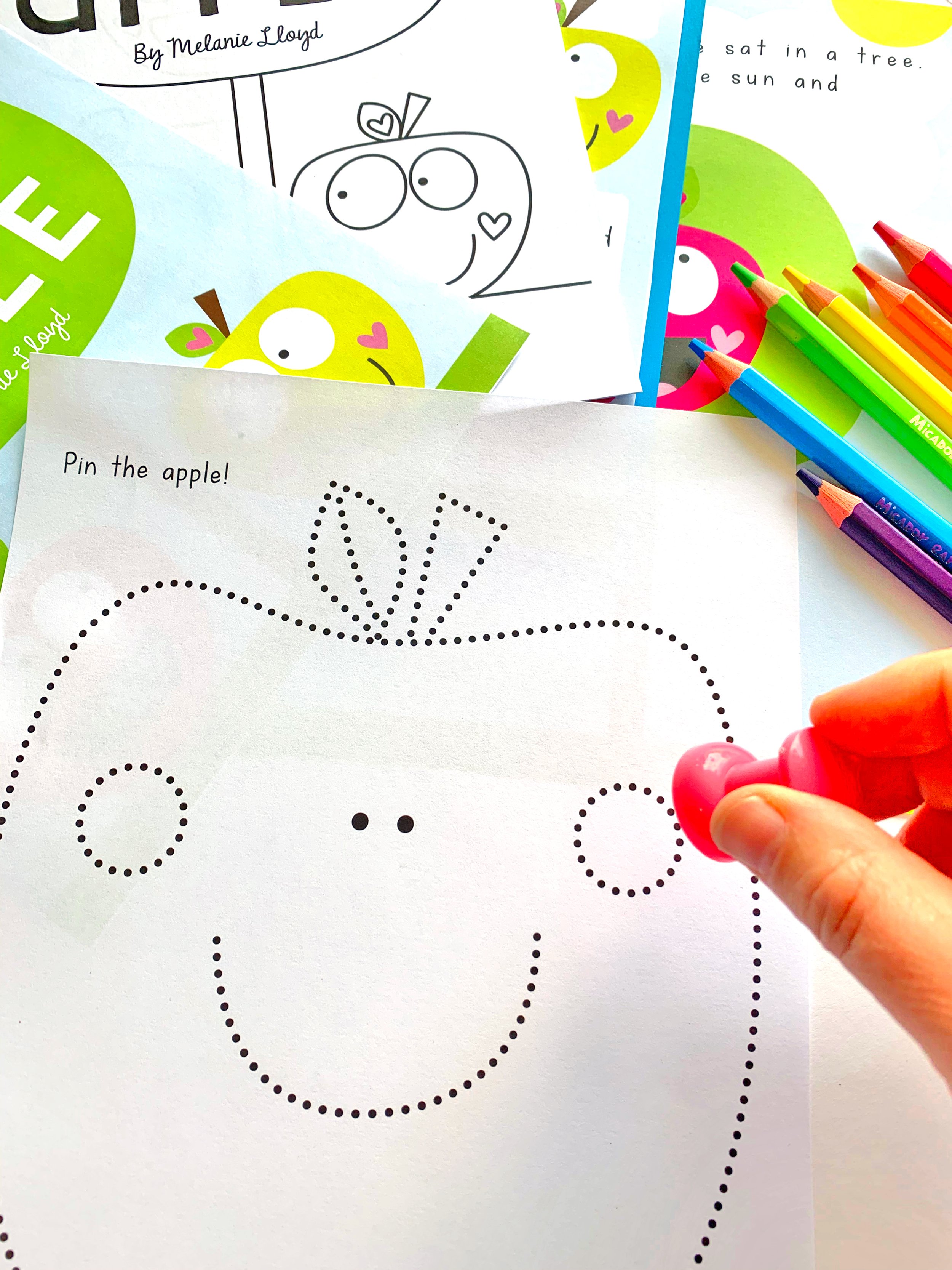 little apple reading pack pinning page fine motor.jpg