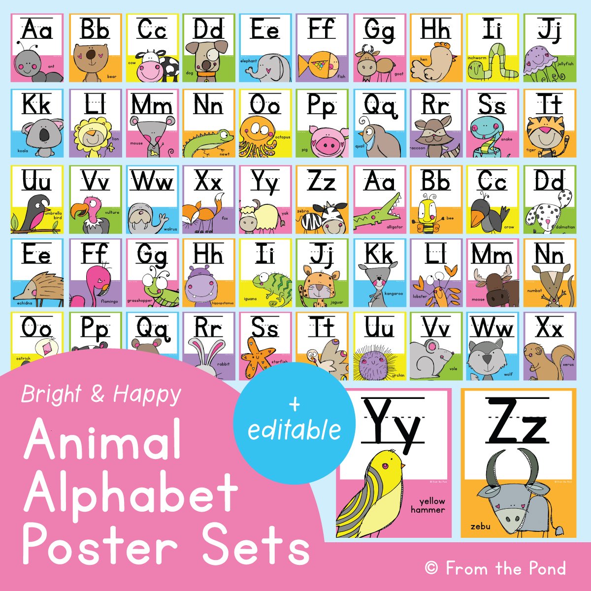 Animal Alphabet Posters