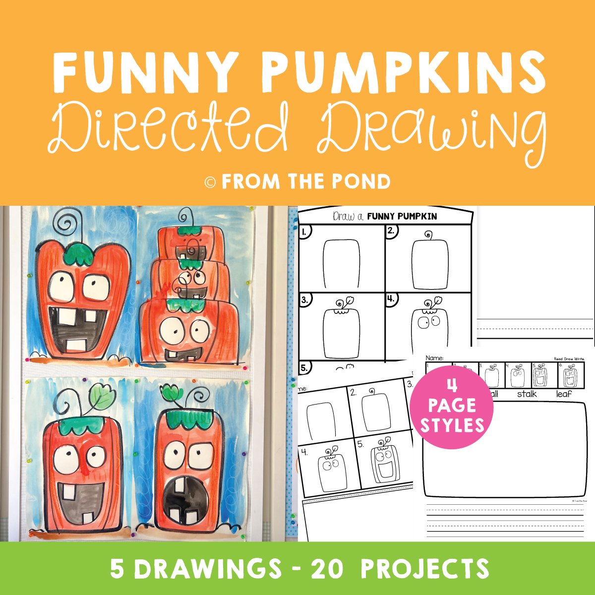 Funny Pumpkin Drawing