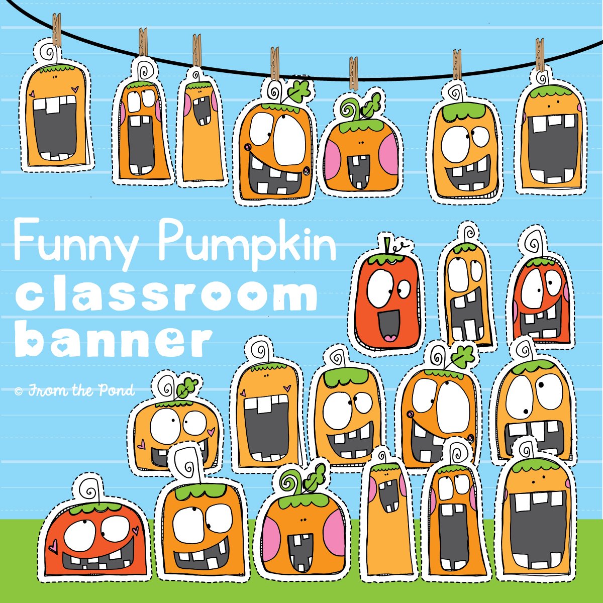 Funny Pumpkin Banner