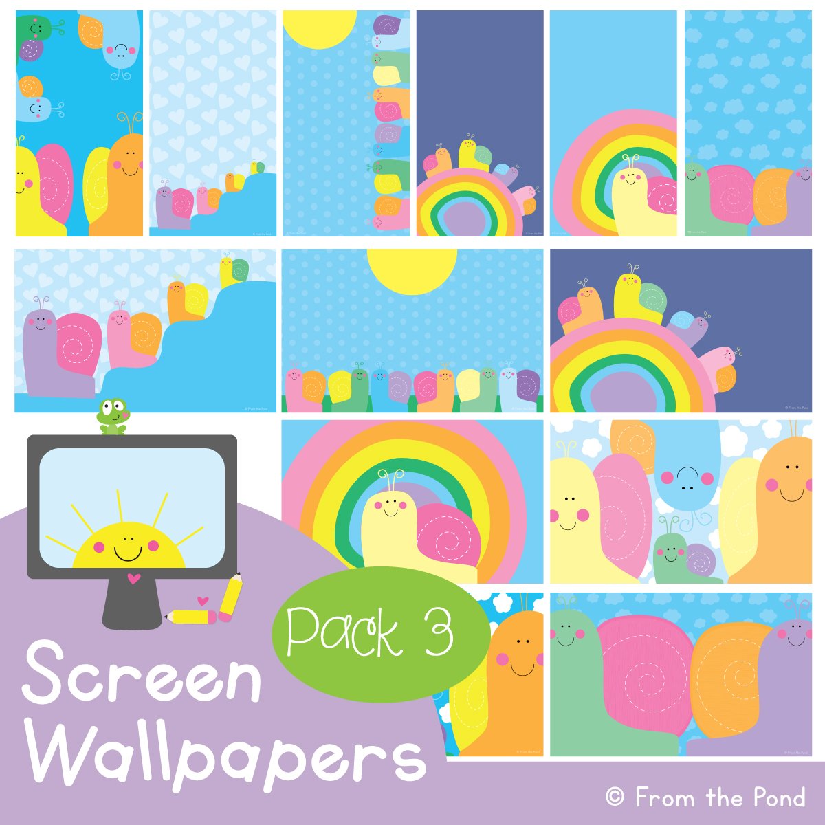  Snail Screen Wallpapers for the Classroom 