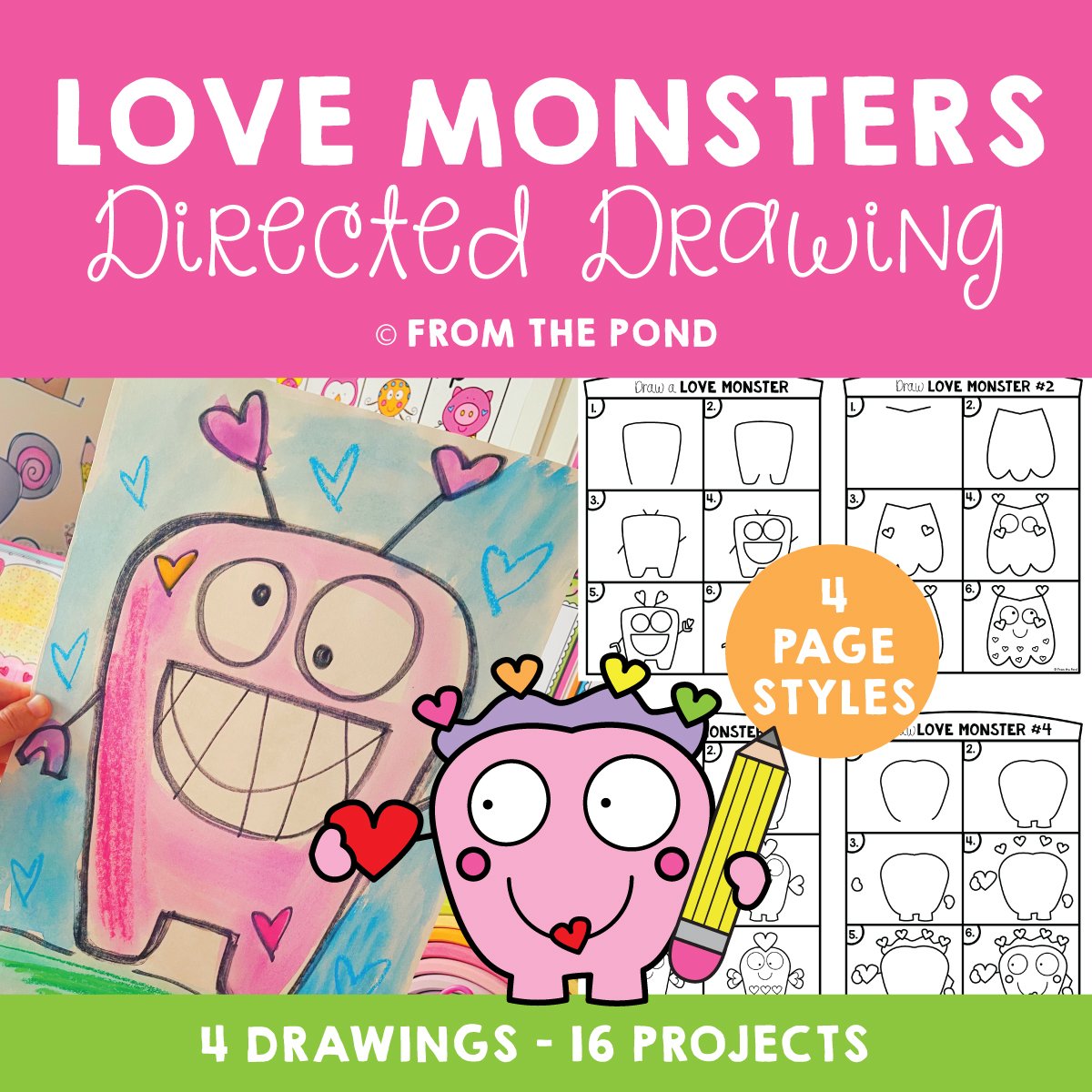 Love Monster Drawings